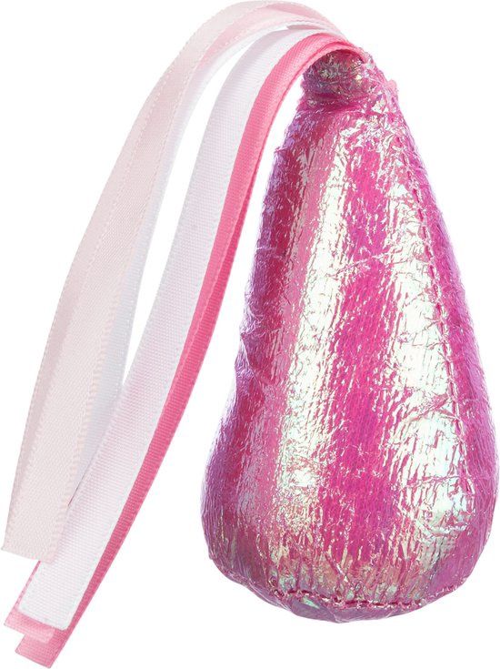 Glitter kegel met touw  45608