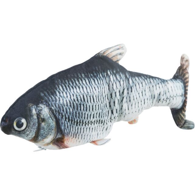 Spartelvis, stof, catnip 30 cm 45795