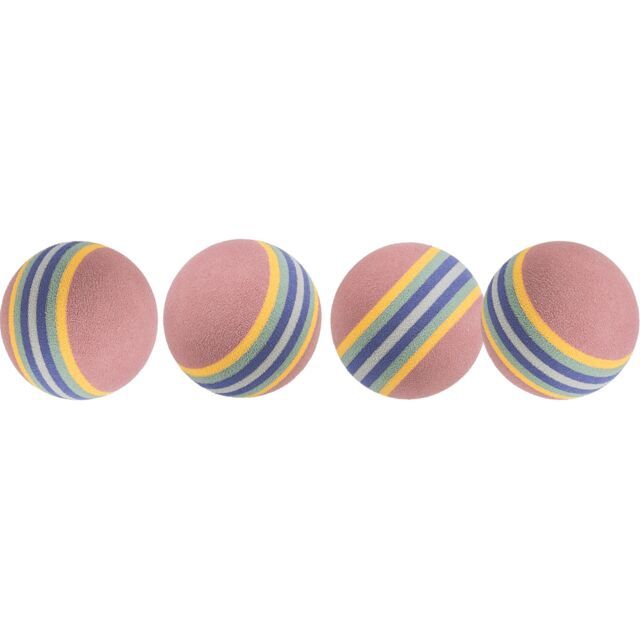Set regenboogballen, schuimstof OM 4 cm, 4 st. 4097