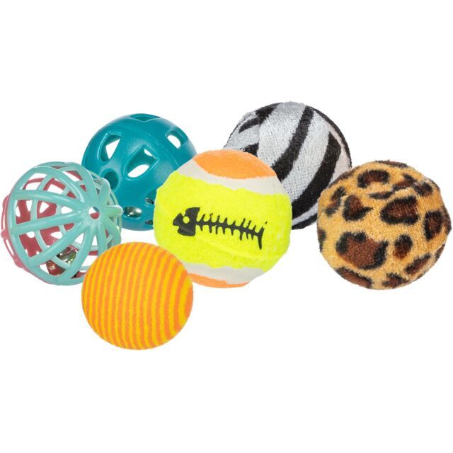Set ballen, diverse uitvoeringen OM 4 cm, 6 st. 4523