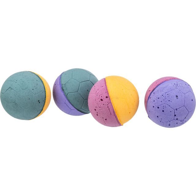 Set softballen, softrubber OM 4,5 cm, 4 st. 41100