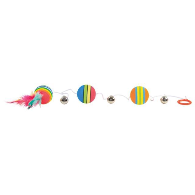 Regenboogballen aan elastisch koord, schuimstof OM 3,5 × 80 cm 4133