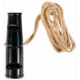 Dubbeltoonfluitje, buffelhoorn 6 cm  2254