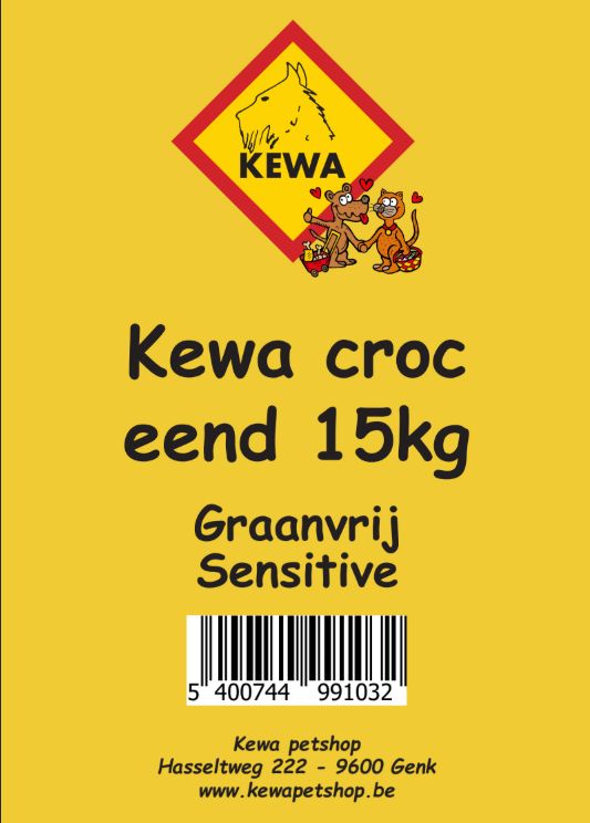 Kewa croc eend/graanvrij 15kg 99103