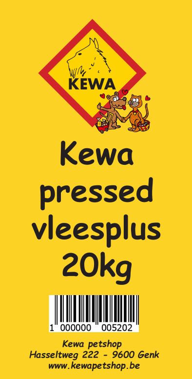 Kewa pressed vleesplus 20 KG    01620