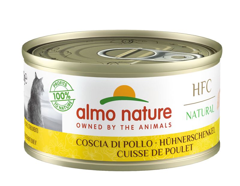 HFC Cats 70g Natural - kippenboutvlees   A9017H