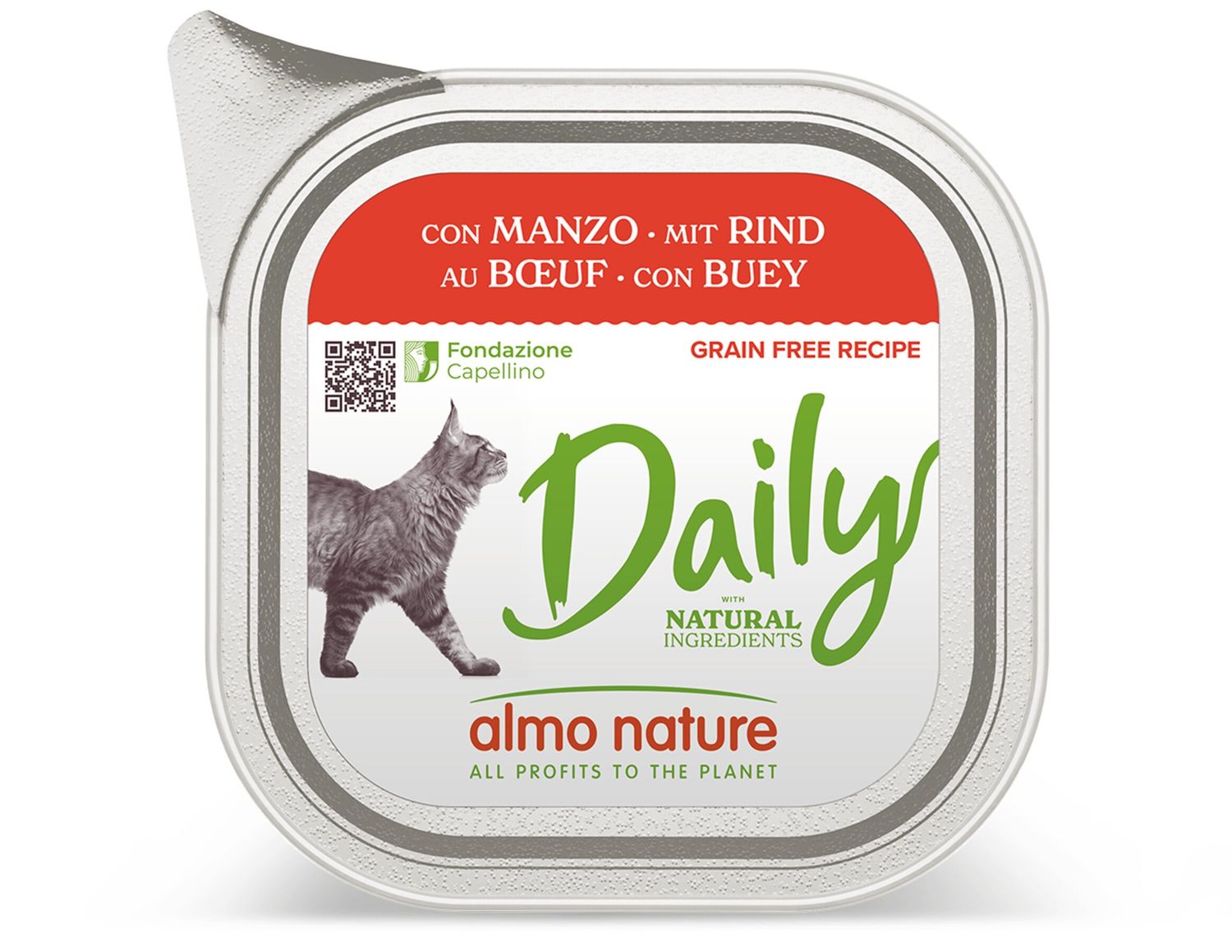 Daily Cats 100g met Rund  A350