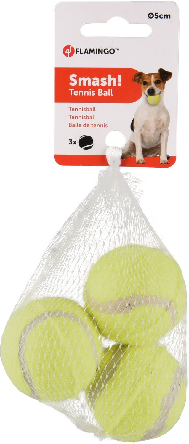 HS TENNISBAL SMASH GEEL 5CM 3ST 518478