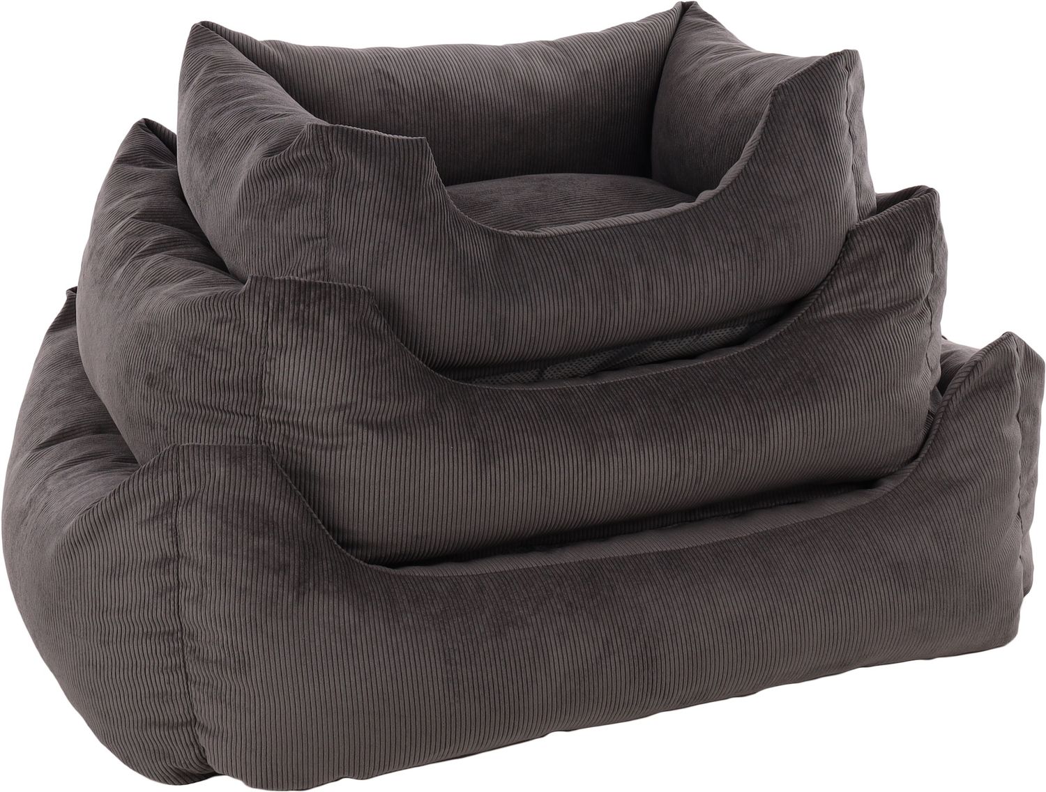 Mand Celeste Rechthoekig Grijs 100x80x25cm   522117