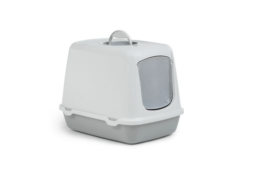 KATTENBAK OSCAR GRS/WIT 50X37X39  400469