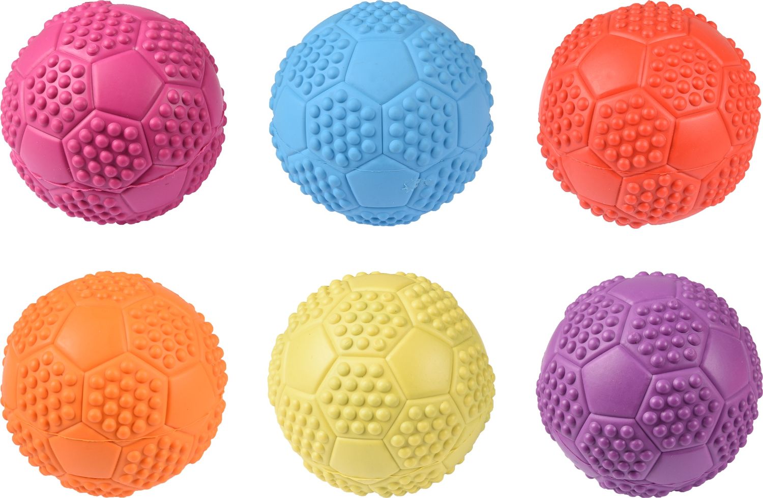 RUBBER VOETBAL 7CM    517941
