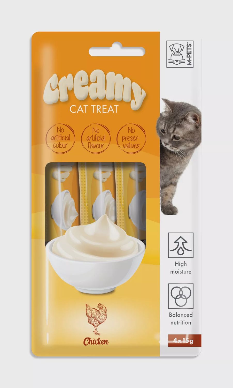 M-PETS creamy cat treat chicken  60g