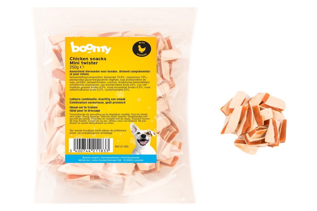 Chicken snacks mini twister 250g    21183