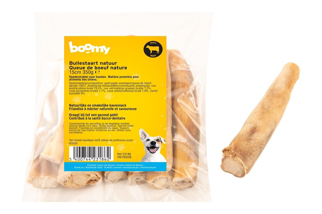 Bullestaart natuur 15cm 350g    23186