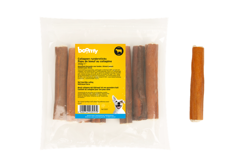 Collageen rundersticks 350g 23257