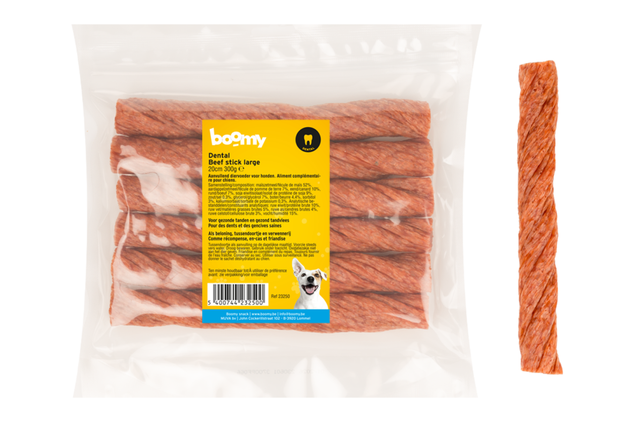 Dental beef stick large 20cm 300g    23250