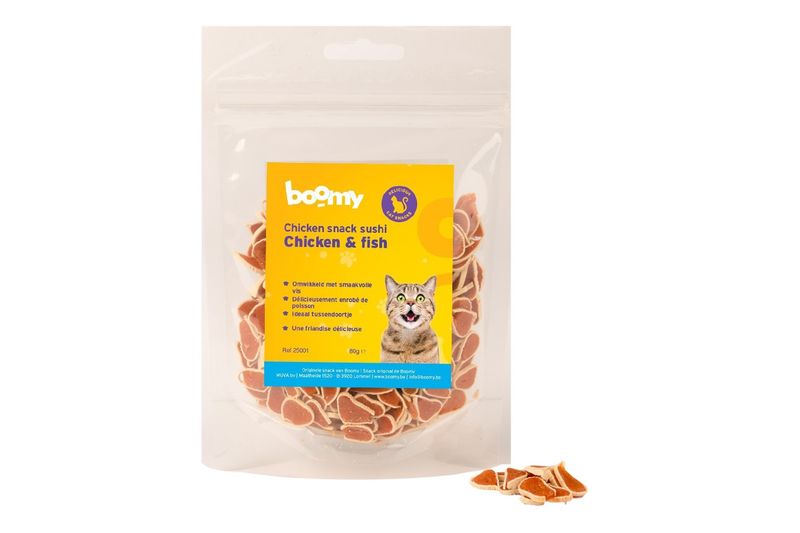 Sushi chicken&amp;fish for cat 80g    25001