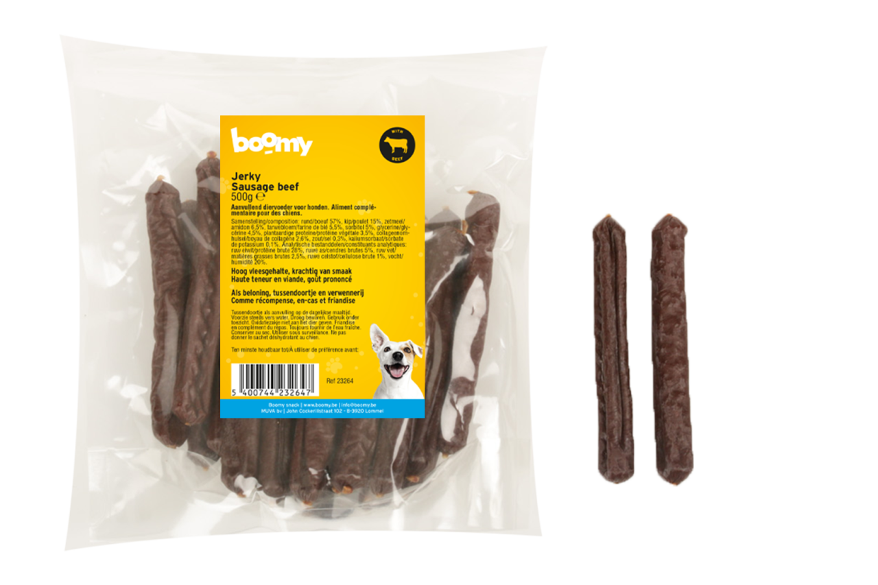 Jerk sausage beef 500g 23264