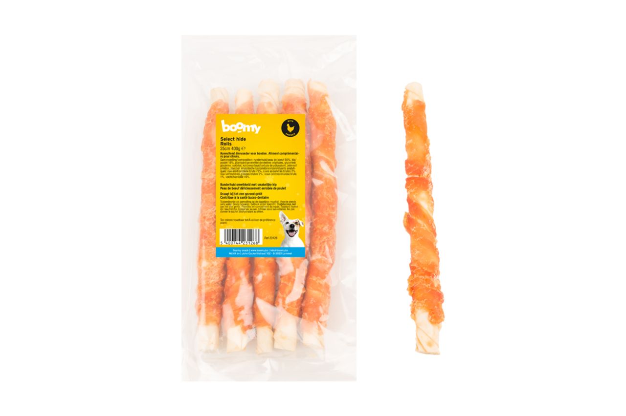 Select hide rolls chicken 25cm 400g    23126