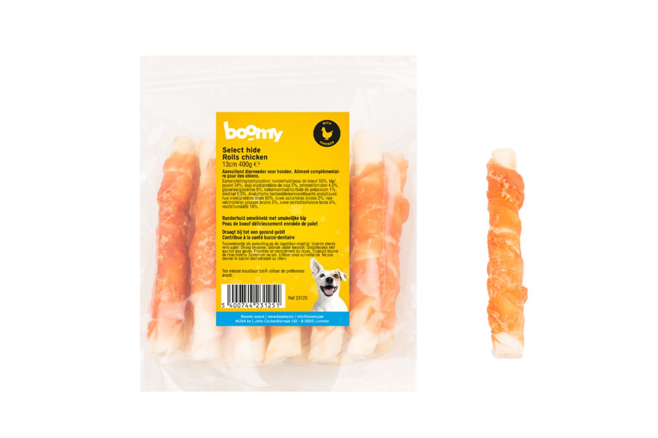 Select hide rolls chicken 13cm 400g    23125
