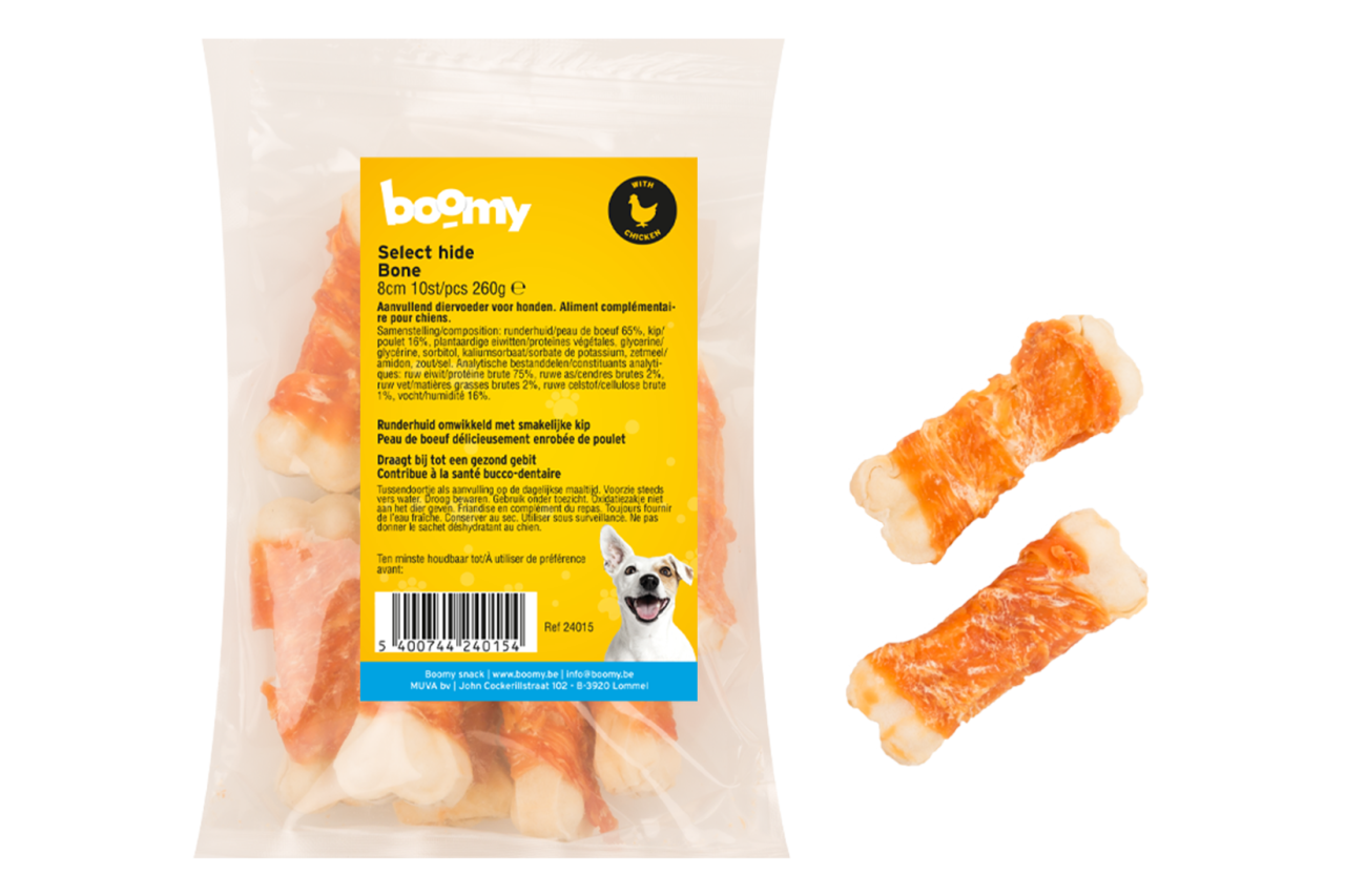 Select hide bone 8cm 10st    24015