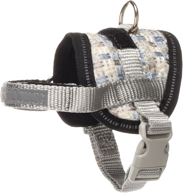 Hond Harnas Eeny Meeny Blauw &amp; Grijs XS 14-22cm 26-35cm 7,5cm 15mm 524103