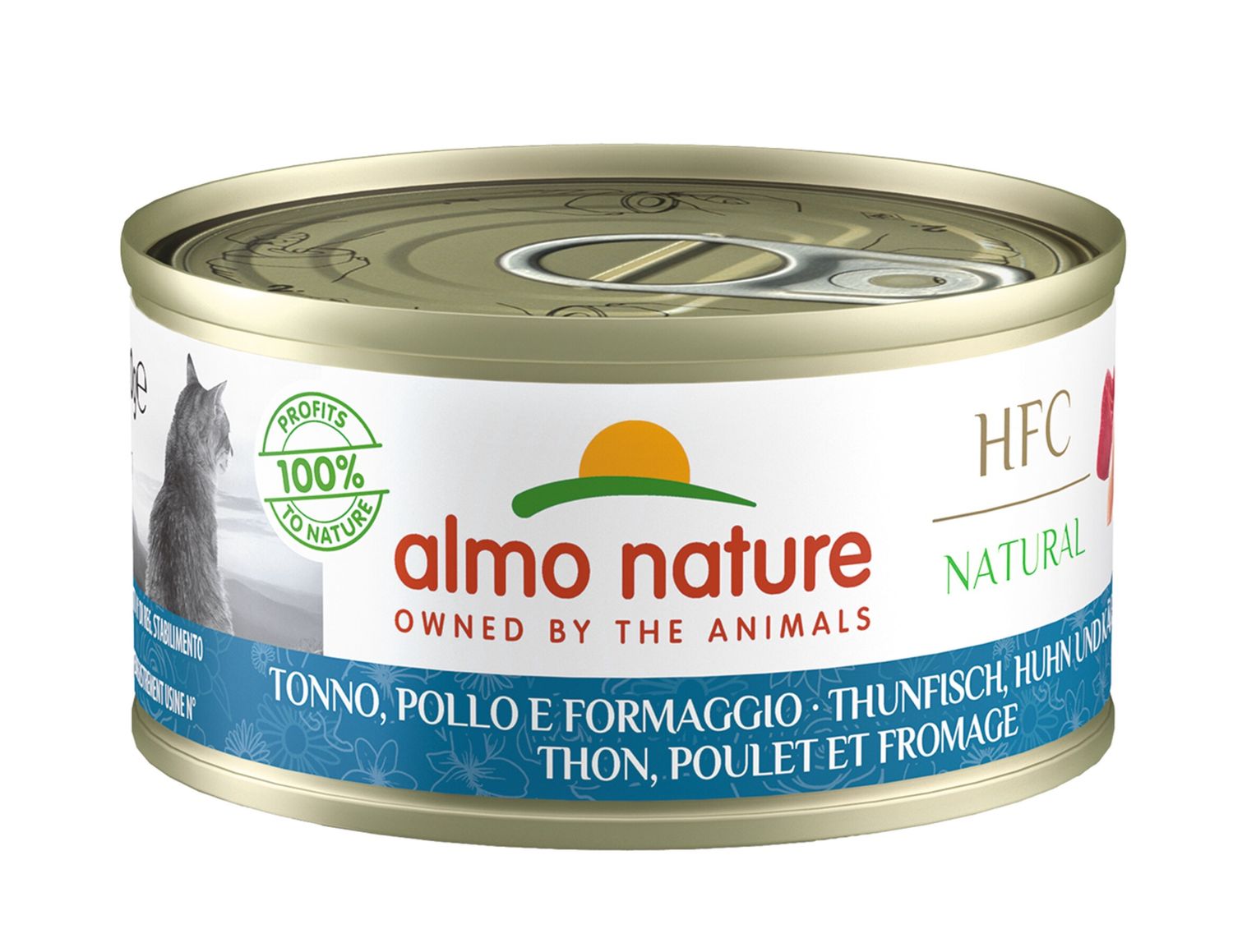 HFC Cats 70g Natural -  met tonijn, kip en kaas A5080H