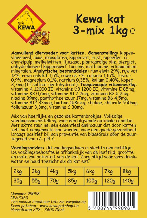 Kewa kat 3-mix 1kg 99098