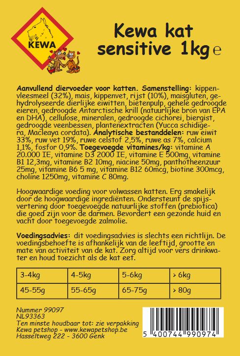 Kewa kat sensitive 1kg 99097