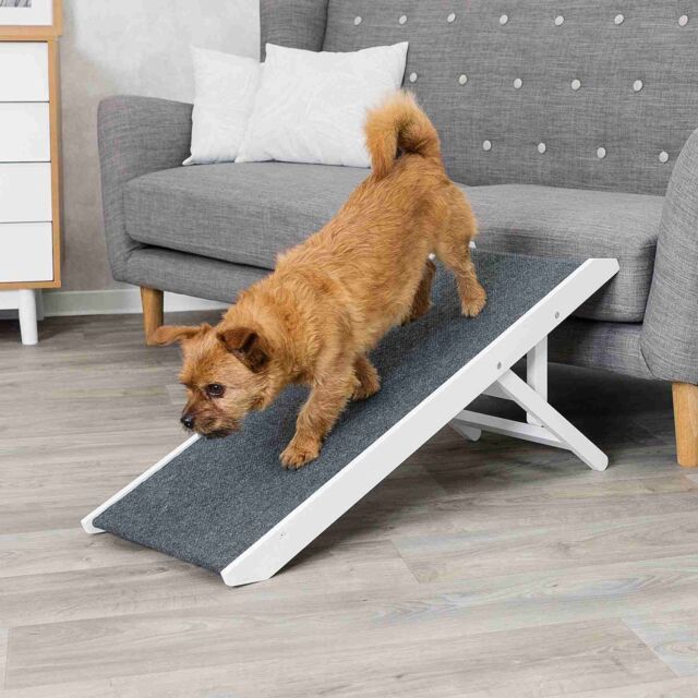Loopplank, in hoogte verstelbaar, MDF 36 × 43 × 90 cm, wit 39375