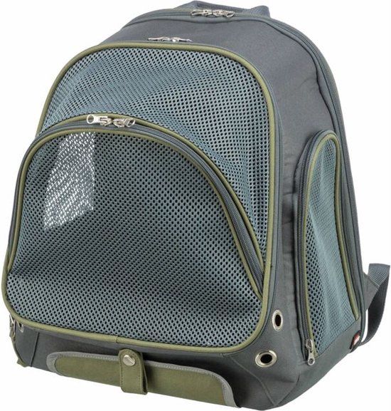 Rugtas Lyla, 34 × 22 × 42 cm, grijs/blauw
