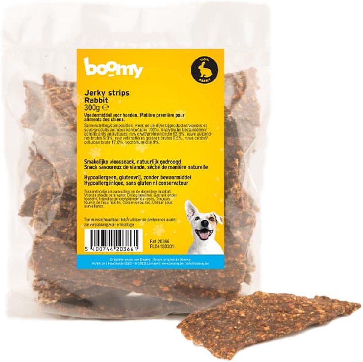 Jerky strips rabbit 300g    20366