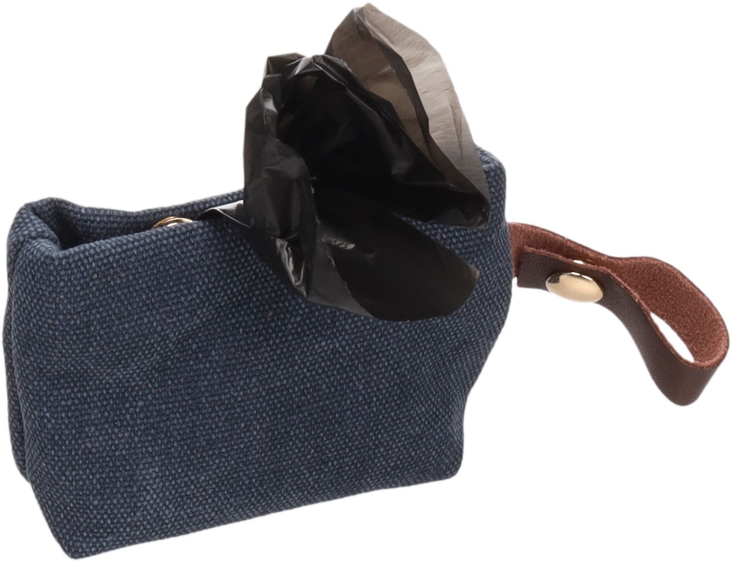 POEPZAKHOUDER Cavna blauw + 1 rol 7,7x3,5x10,5cm 525027