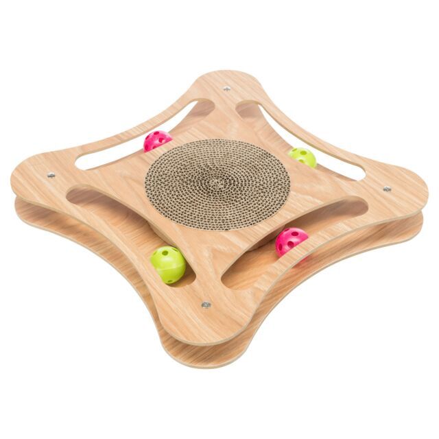 Krabkarton met speelgoed, hout 35 × 4 × 35 cm  48021