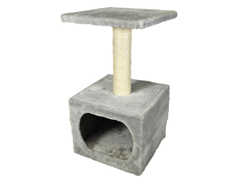Kattenklim Classic 3 lichtgrijs 32x32x55cm Ø7cm 13044