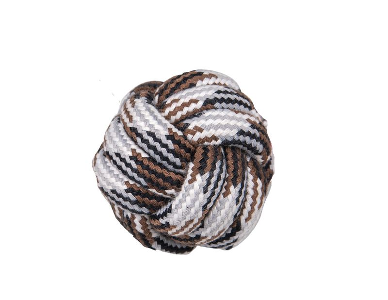 Katoenen bal bruin 120g Ø8cm 15348
