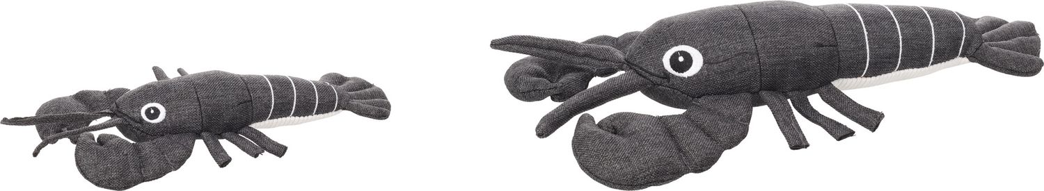 Speelgoed flipper kreeft S grijs 14x27x5cm 525498
