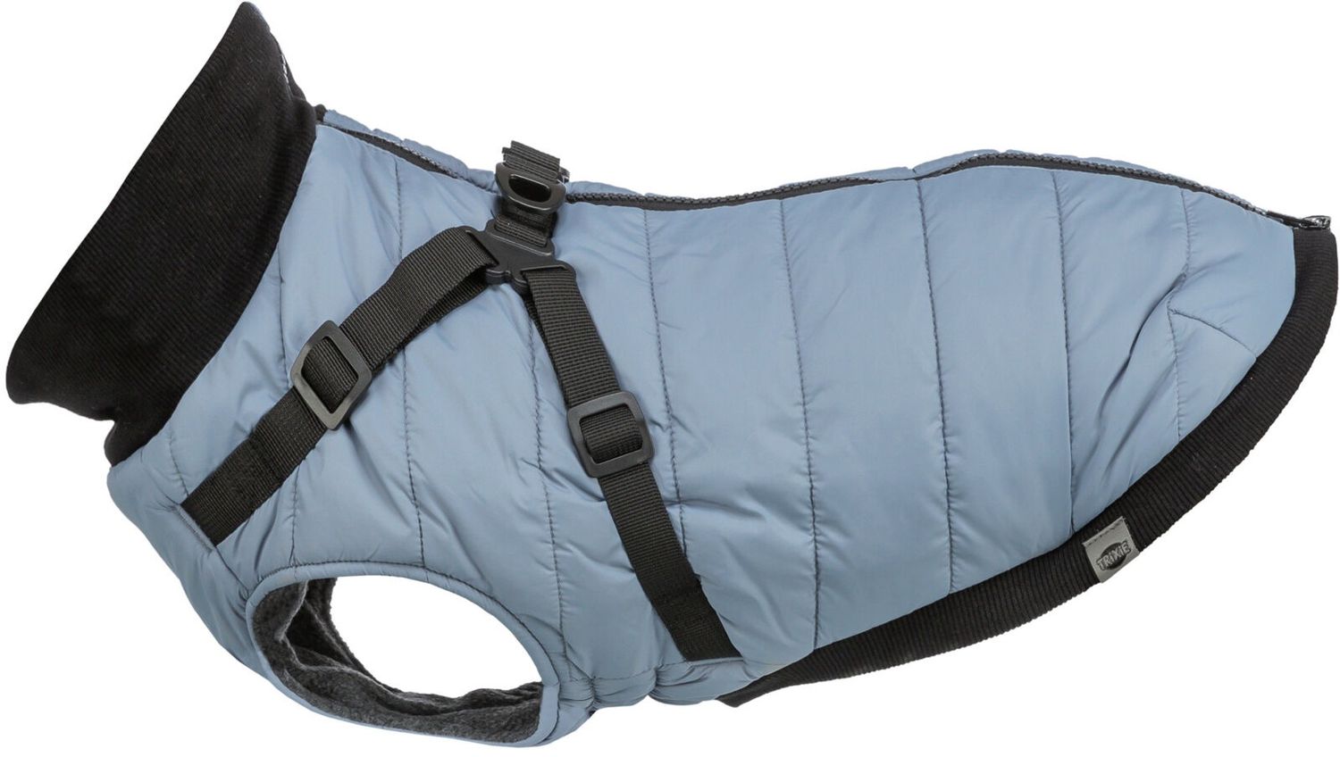 Jas Pontis met tuig blauw grijs