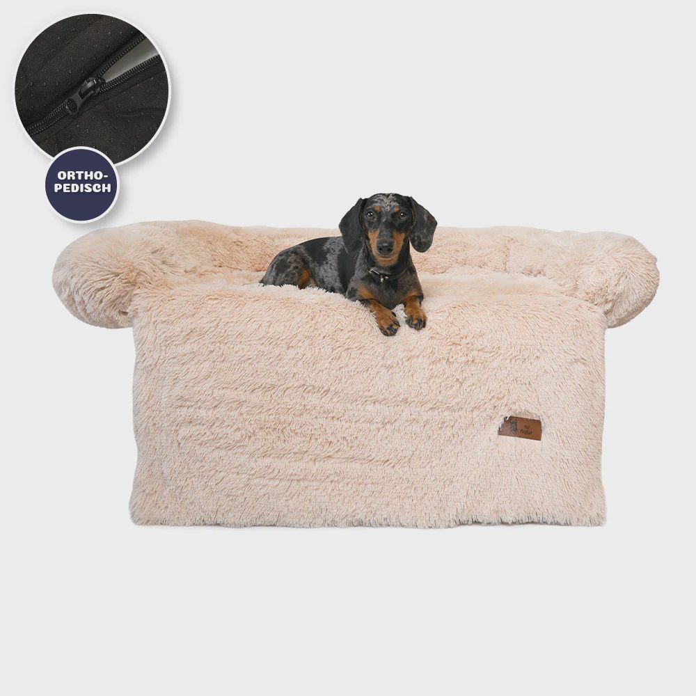Fluffy bankbeschermer - Beige - XXL 30275