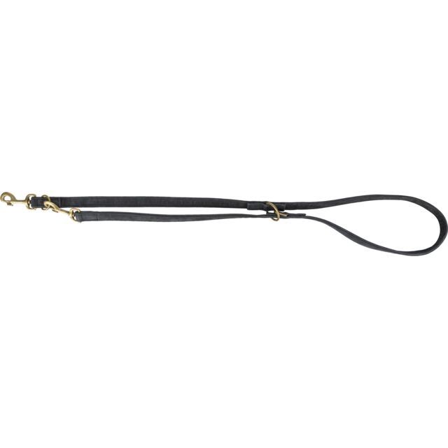 Pure verstelbare riem, leer, zwart, 3 maten