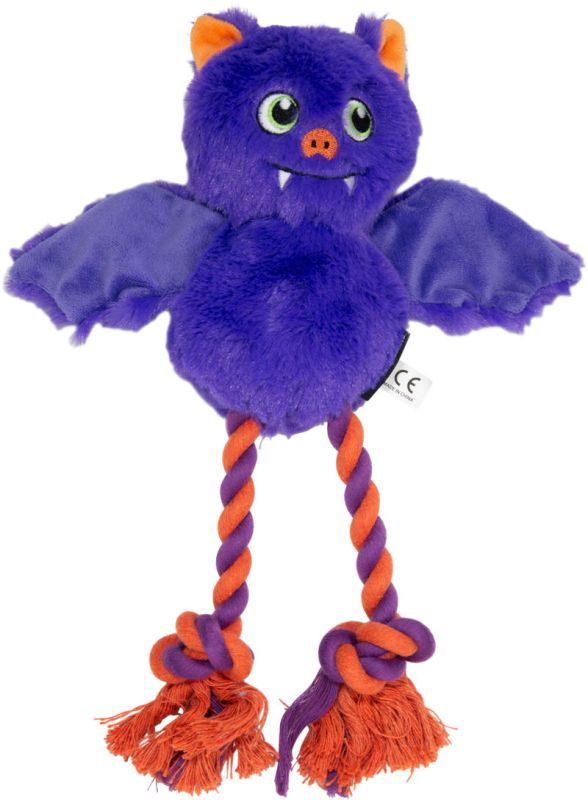 JV Halloween-Hondenspeeltje-vleermuis met pieper  Paars-28CM 49/9025