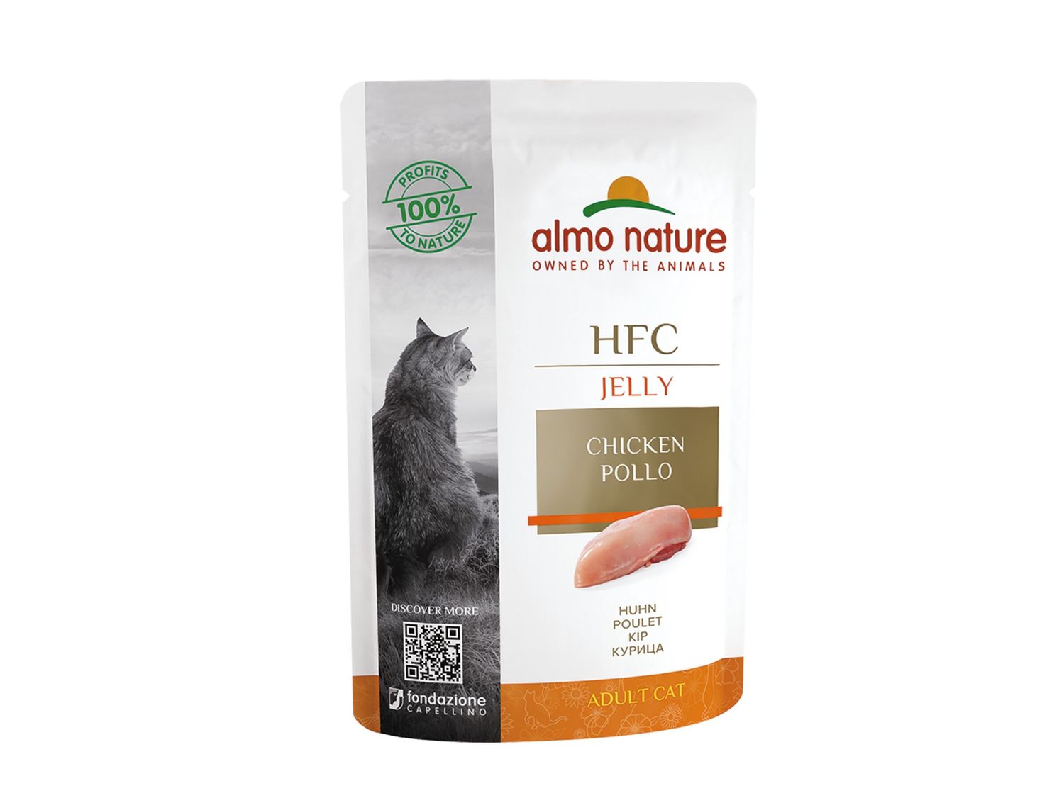 HFC Cats 55g Jelly - met kip   A5040