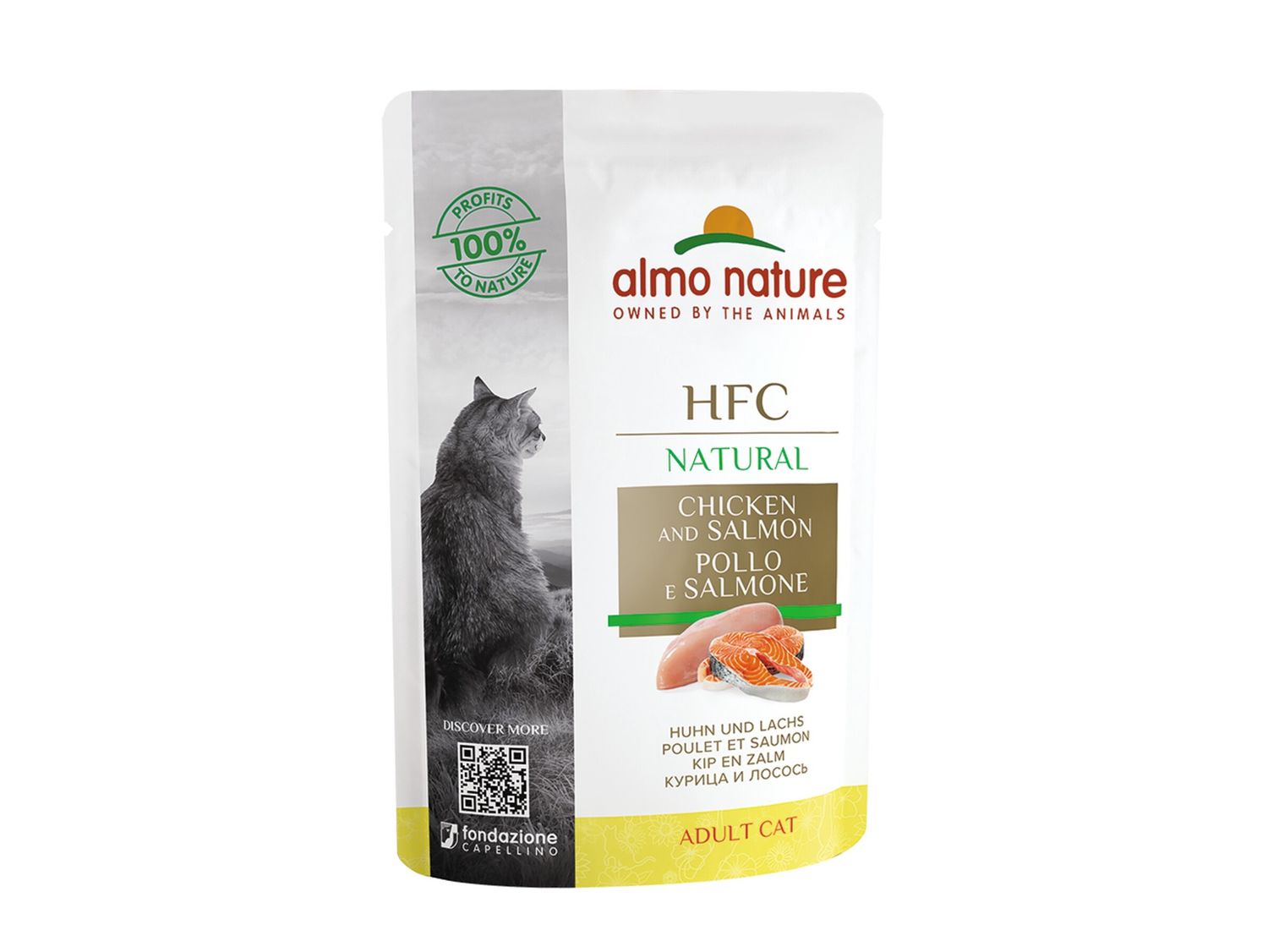 HFC Cats 55g Natural - kip en zalm   A5803