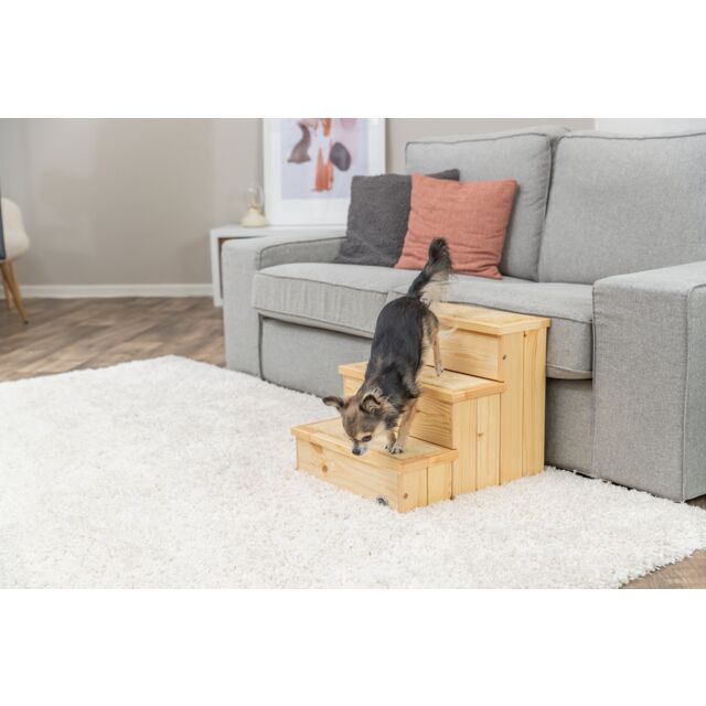 Trap, hout 40 × 38 × 45 cm, natuur 3943
