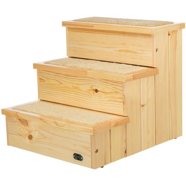 Trap, hout 40 × 38 × 45 cm, natuur 3943