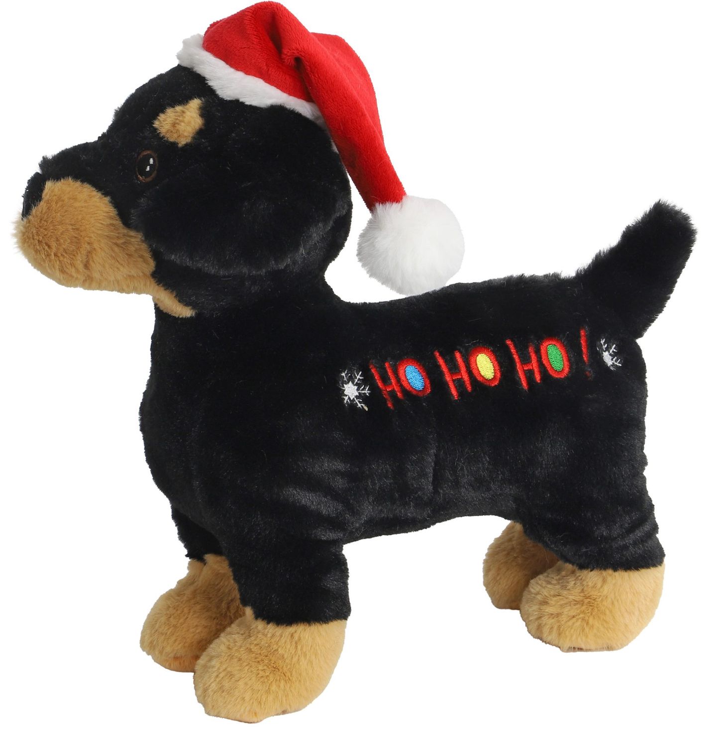 KRSTSPLGD HOND+HOHOHO+PIEP ZW.BRUIN 30CM 020 8411