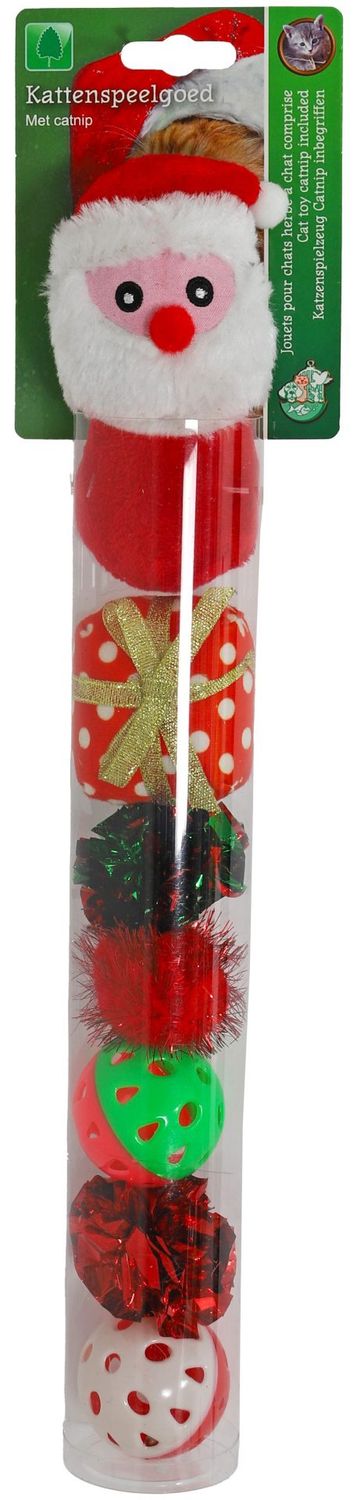 KERSTKOKER+KERSTMAN+CATNIP ASSORT.40CM 021 6927
