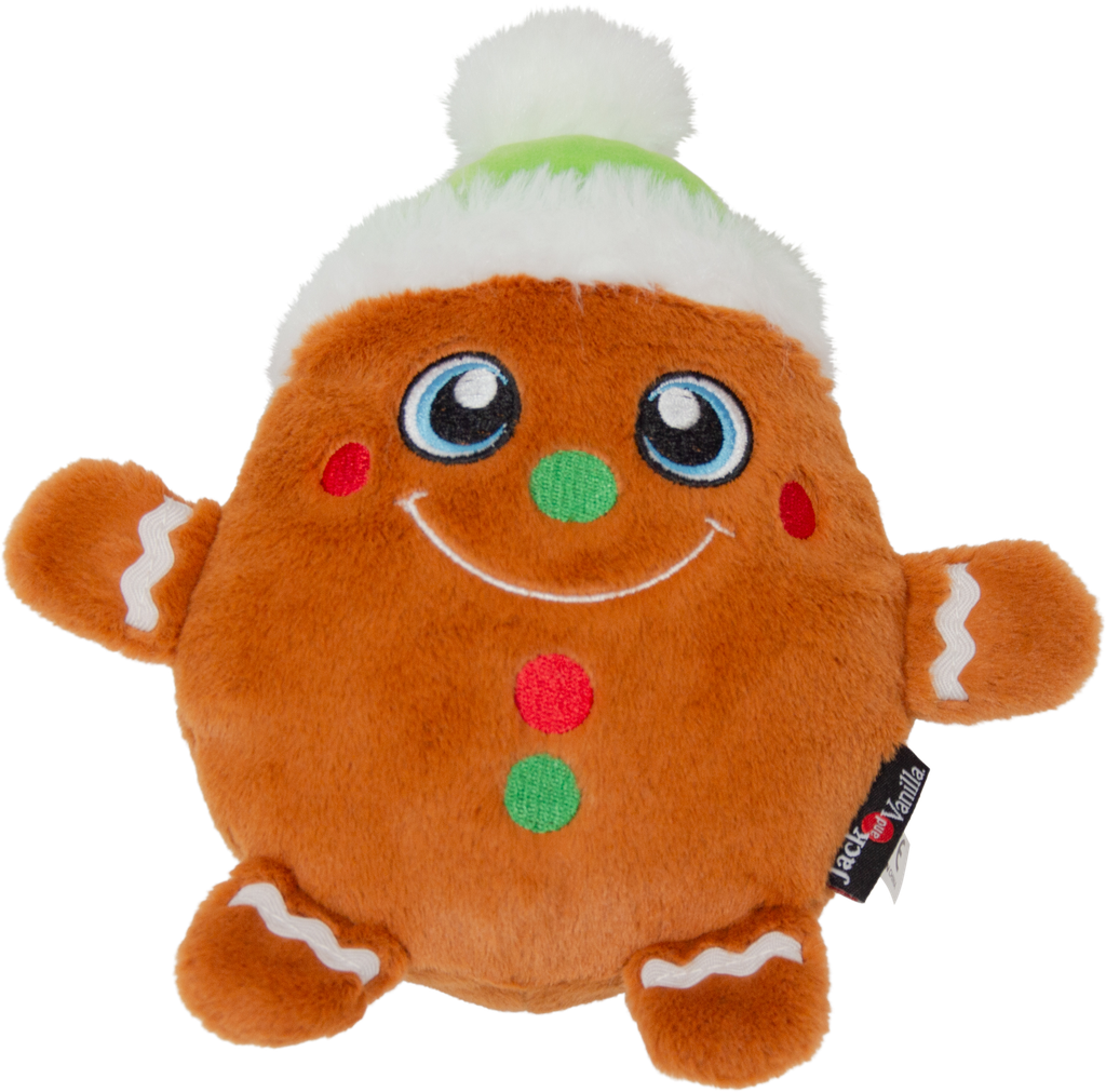 JV Holidays-Hondenspeeltje-Koekje met pieper Bruin-21CM