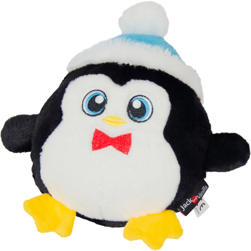 JV Holidays-Hondenspeeltje-Pinguin met pieper Black-21CM