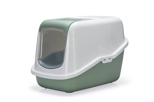 KATTENBAK NESTOR GRN/WIT 56X39X39 400567